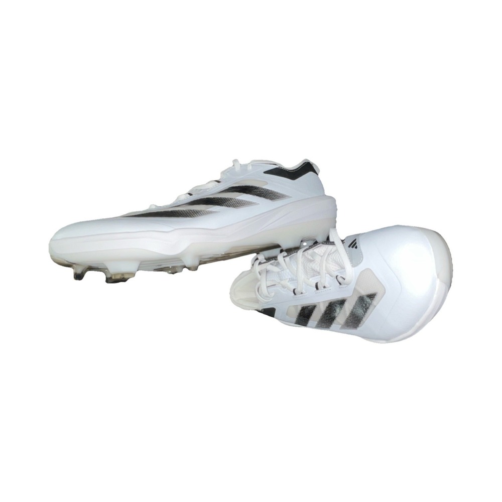 7N3/adidas Adizero Impact White Gray Black Baseball Cleats US Size 14 Medium D M